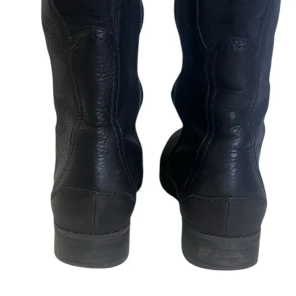 Rockport Tristina Gore Black Waterproof Hydro Shield KneeHigh Leather Boots 5.5